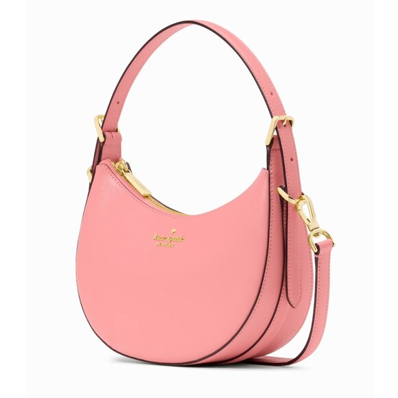 New Kate Spade Nova Crescent Shoulder Bag Saffiano Leather Terracotta Tile - Picture 5 of 6